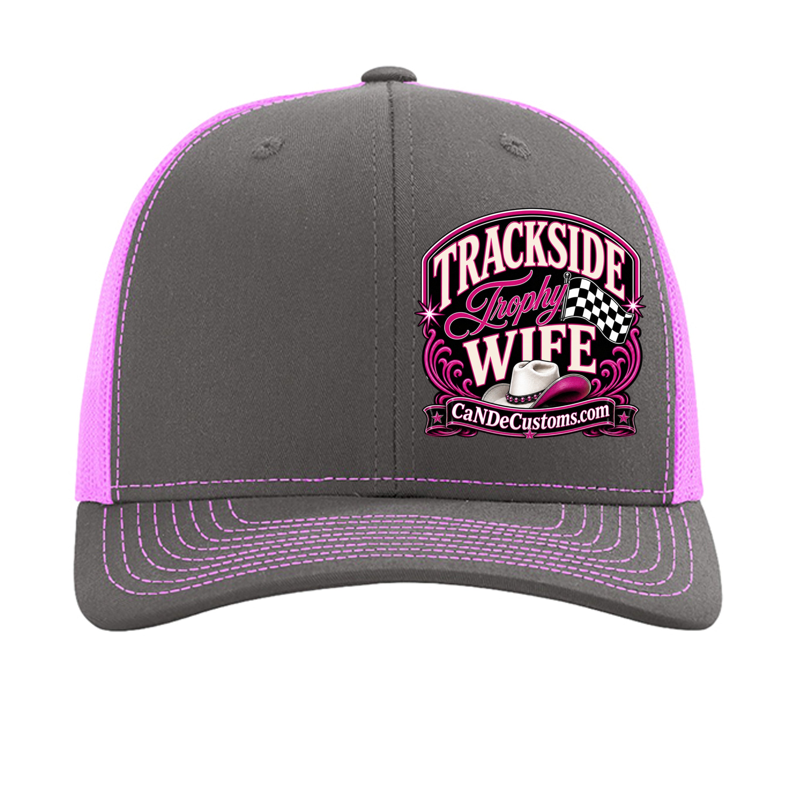 Charcoal/ Neon Pink - 112 - FRONT