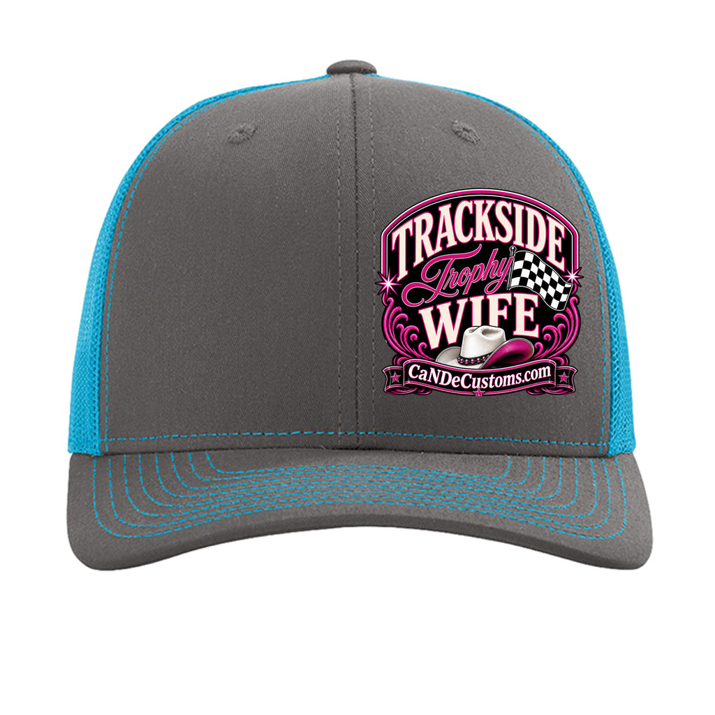 Charcoal/ Neon Blue - 112 - FRONT